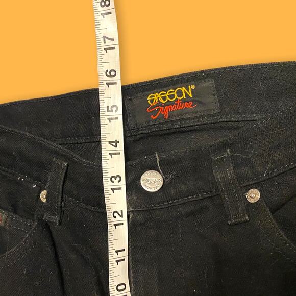 Sasson Signature Vintage '80s Catalog 100% Cotton Black Mom Jeans Size 6 - Picture 3 of 8